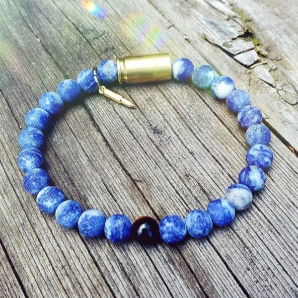 Blue Lapis Lazuli Men's Bracelet