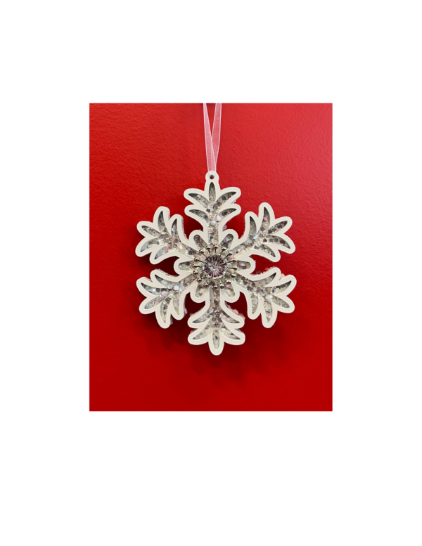 Snowflake Christmas Ornament – Image 2