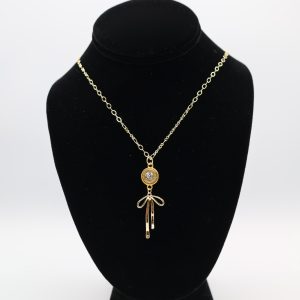 Gold Bow Necklace