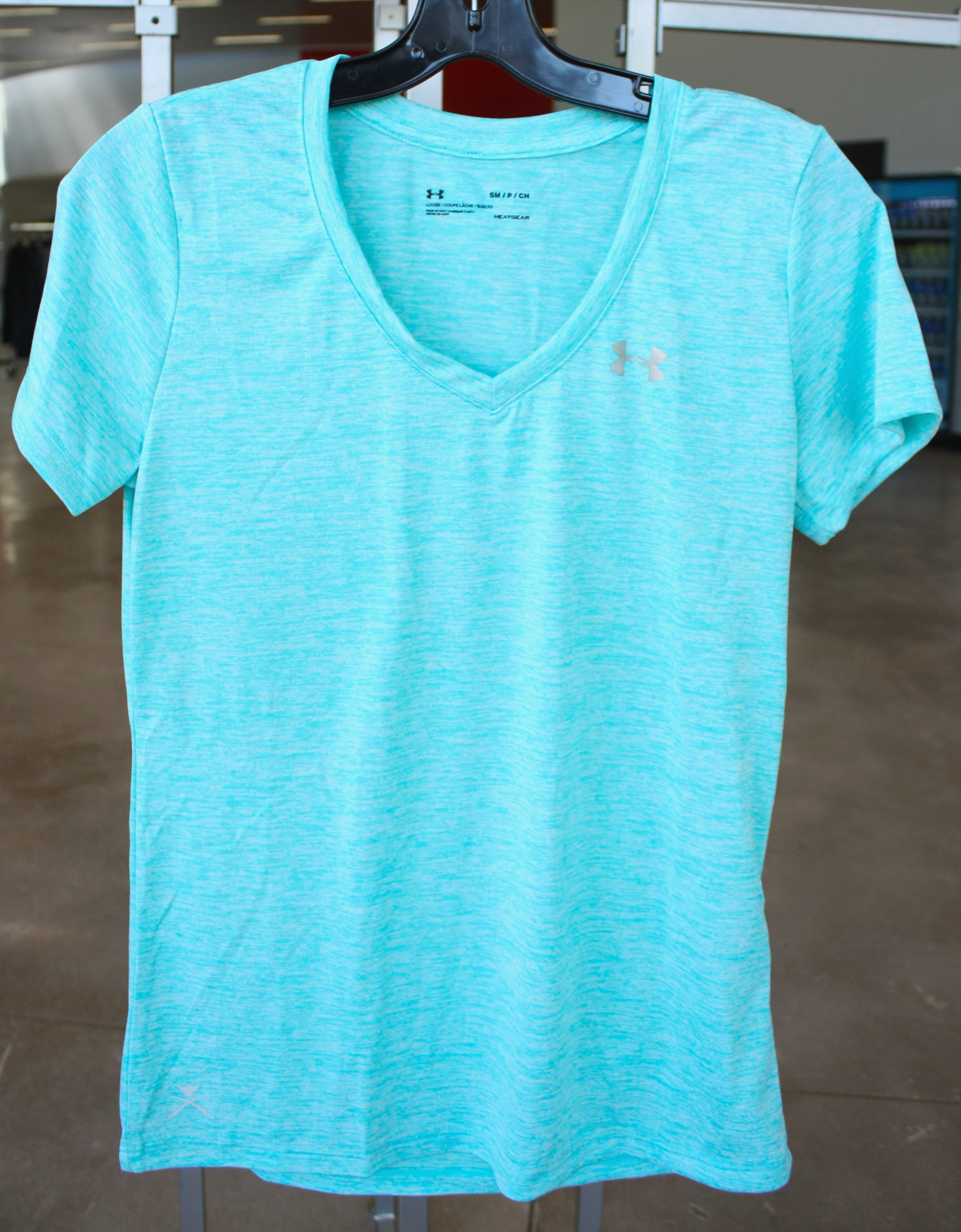 womens under armour v neck t shirts