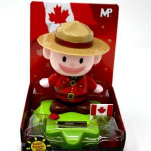Bobblehead Solar powered Mountie