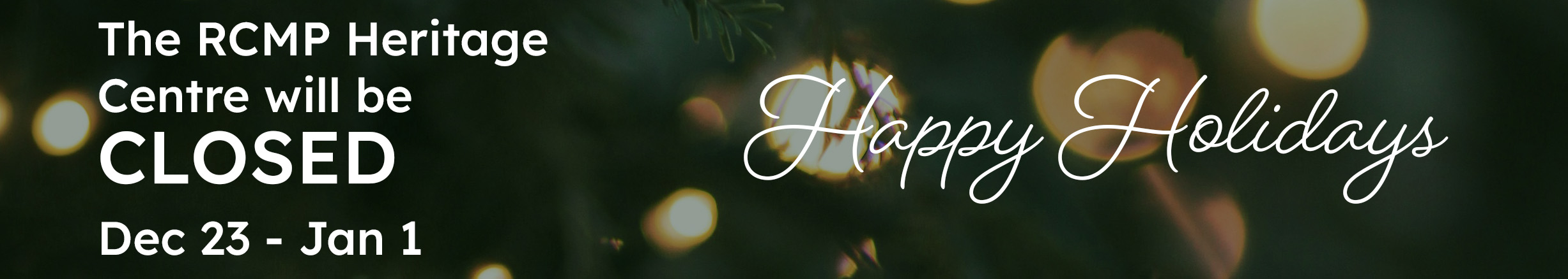 Early Closure Holidays